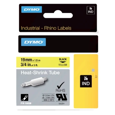 Afbeelding van Dymo 18058 (S0718340) Tape Zwart op geel (19 mm)
