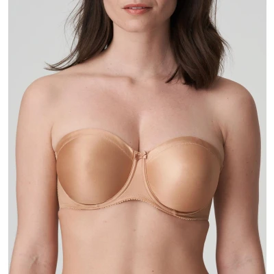 Afbeelding van PrimaDonna Satin Strapless Bh 0161331 Cognac maat EU 90C / FR 105C