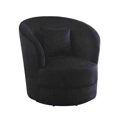 Afbeelding van ATLANTIC home collection Draaibare fauteuil Colin 360 vrij draaiend, in fluwelen hoes, incl. sierkussen