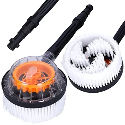 Afbeelding van Roterende Autowasborstel Voor De Karcher Hogedrukreiniger K2 K3 K4 K5 K6 K7 Transparante Met Nylon Lance &amp; Dichte Borstelharen Hoogwaardige Kärcher Reserveonderdelen WB120/WB130