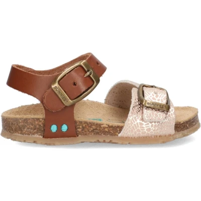 Afbeelding van Bunniesjr Babette Beach Babyschoenen voor kinderen, Maat: 24, Bruin print Imitatieleer/ textiel