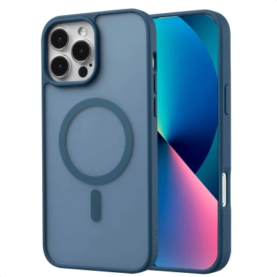 Afbeelding van Apple iPhone 13 Pro Max MagSafe Hoesje Kunststof imoshion Hardcase/Backcover Donkerblauw Telefoonhoesje