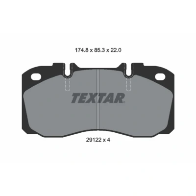 Afbeelding van Textar Remblokset 2912204