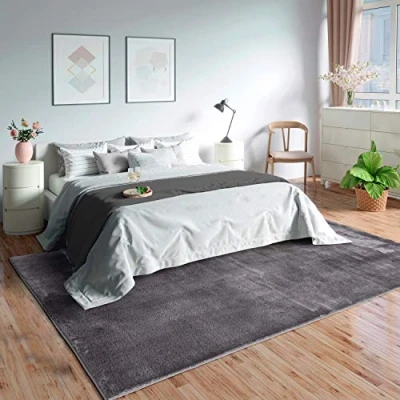 Afbeelding van Mia&#039;s Teppiche Olivia woonkamertapijt, 100% polyester, antraciet, 160x230 cm