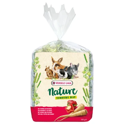 Afbeelding van Versele Laga Nature Timothy Hay Ruwvoer Paprika Pastinaak 500 g