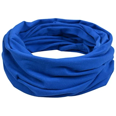 Afbeelding van Miobo praktische kinder sjaal van katoen: veelzijdig en comfortabel (blauw, M)