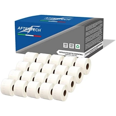 Afbeelding van Aftertech 20 x 11356 41 89 mm compatibele zelfklevende etiketten (300 etiketten/rol = 6000 in totaal) voor Dymo LabelWriter Seiko SLP etiketteermachines S0722560
