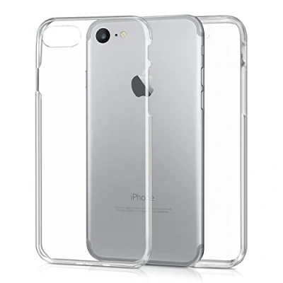 Afbeelding van kwmobile 360 graden hoesje geschikt voor Apple iPhone SE (2022) / (2020) 8 7 volledige bescherming siliconen beschermhoes transparant