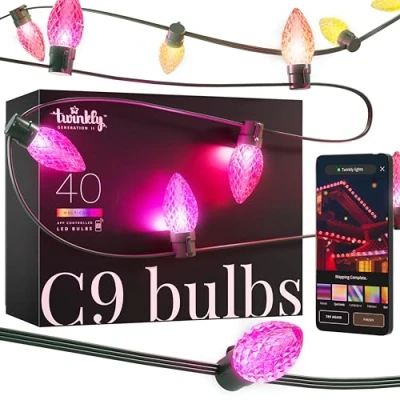 Afbeelding van Lichtsnoer Twinkly 12.5 meter (Startsnoer, 40 LEDs, Wifi, Timer, Gekleurd)