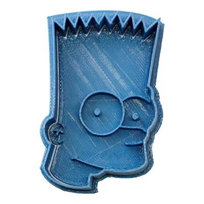 Afbeelding van Cuticuter Simpsons baarduitsteekvorm, blauw, 8 x 7 1,5 cm