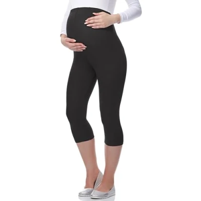 Afbeelding van Be Mammy Vrouwen Zwangerschaps 3/4 Legging 03 (Grafiet, XXL)