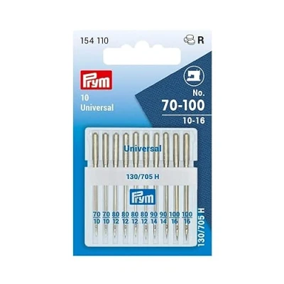 Afbeelding van Prym 154110 machinenaalden standaard 70 100, 130/705 10 stuks naaimachinenaalden, staal, zilver, 3,0 x 0,3 cm