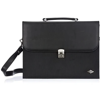 Afbeelding van Wedo Ladies Flap Over Briefcase notebooktas Damestas Zwart