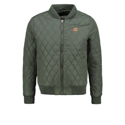 Afbeelding van Urban Classics bomberjack Diamond olijfgroen