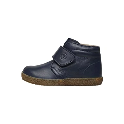 Afbeelding van Falcotto Conte VL schoen van geborsteld nappaleder met klittenbandsluiting, marineblauw, blauw, 24 EU