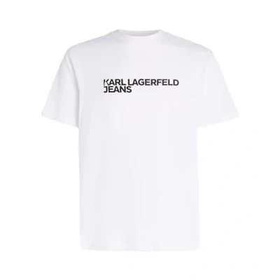 Afbeelding van Karl Lagerfeld Jeans Regular TEE Tshirt print, Heren, Maat: Small, White