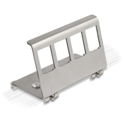 Afbeelding van Delock Keystone Metall Halterung 4 Port für Hutschiene HQ products