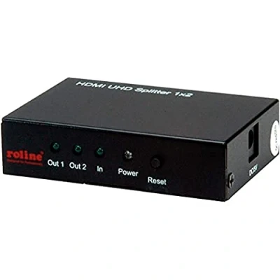 Afbeelding van Roline HDMI splitter 3840 x 2160 Pixel Zwart
