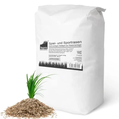 Afbeelding van 20 kg graszaad, sport en spel, snelkiemend, 800 m², droogbestendig, robuust, diepgroen, ideaal voor nieuwzaaien nazaaien, voorjaar