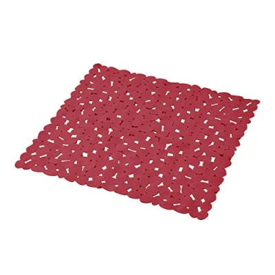 Afbeelding van douceur d&#039;intérieur, Douchebodem 52 x cm, framboos, effen, PVC, vitamine