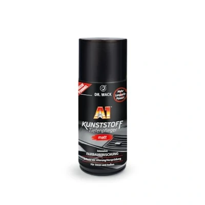 Afbeelding van Dr. Wack A1 kunststof diepteverzorging mat nieuwe formule, 250 ml, incl. speciale spons, premium auto kunststofverzorging voor binnen en buiten, hoogwaardige autoverzorging, Made in Germany