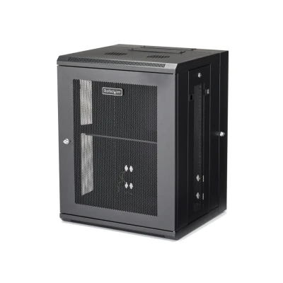 Afbeelding van StarTech.com RK1520WALHM Wall mounted rack 15U 90kg Zwart