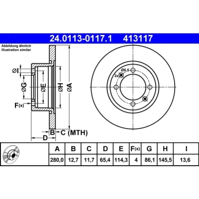 Afbeelding van Ate Remschijf 24.0113 0117.1