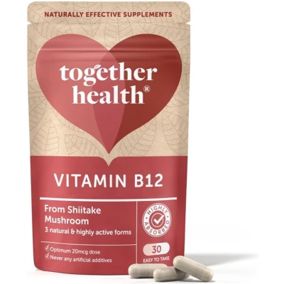 Afbeelding van Together Health Vitamine B12 van Shiitake Paddenstoel 30 capsules