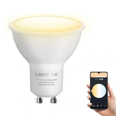Afbeelding van LE 4.5W Smart GU10 LED lampen warm witte en koud dimbare