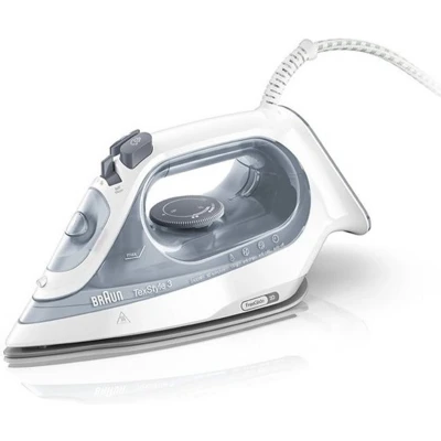 Afbeelding van Braun SI3054GY TexStyle3 Stoomstrijkijzer 2400W 270 ml Grijs/Wit