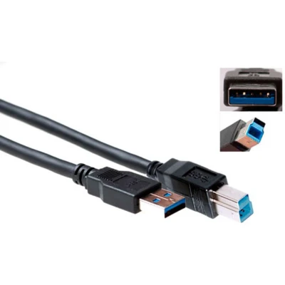 Afbeelding van USB A naar B kabel 2 meter 3.0 (100% koper)