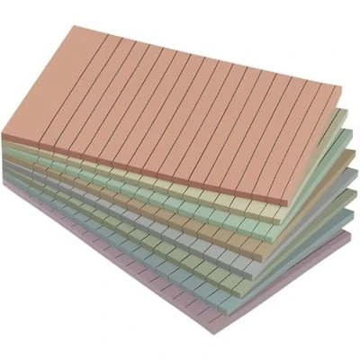 Afbeelding van 8 stuks To Do Lijst zelfklevende notitieblaadjes, 10 x 15 cm, plakbriefjes, kleurrijke gelinieerde notitieblokken voor school, kantoor, thuis, 35 vellen per stuk