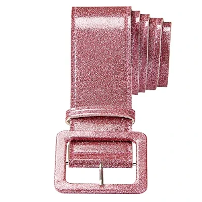 Afbeelding van Widmann 04626 Riem met glitter volwassen vrouw, jaren 70, disco, dansers, nieuwjaar, show, 120 cm, roze