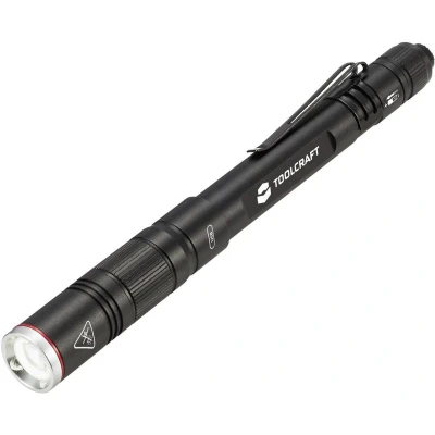 Afbeelding van TOOLCRAFT TO 8254890 Penlight werkt op een accu SMD LED Zwart