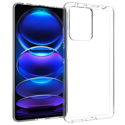 Afbeelding van Xiaomi Redmi Note 12 Pro Plus Hoesje Siliconen en TPU (zacht) Accezz Softcase/Backcover Transparant Telefoonhoesje