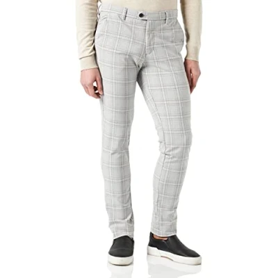Afbeelding van JACK &amp; JONES Jjimarco Jjconnor AKM Doe Check Sn broek voor heren, Doe, 31W / 30L