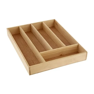 Afbeelding van Premier Housewares Bestekbak met 5 vakken, berkenhout, x 30 38 cm, grenenhout, multiplex, naturel,