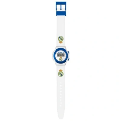 Afbeelding van Real Madrid Jongen digitale Quartz horloge met siliconen band RM00014, Wit