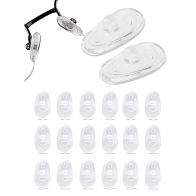 Afbeelding van Neuspads voor brillen, siliconen in druppelvorm, verpakking met 10 paar, 11 mm Sports World Vision