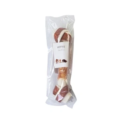 Afbeelding van Petstyle Living Geknoopt Bot Multicolor Met Kip 25 26 CM (1 STUK)