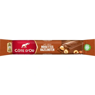 Afbeelding van Cote D&#039;Or Melkchocolade Reep Hele Noot 45 Gram