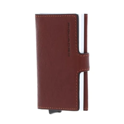 Afbeelding van Piquadro BLUE Square Visitekaarthouder, Maat: One Size, Natural tan