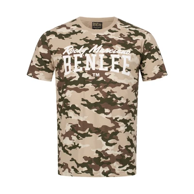 Afbeelding van Benlee Normale Passform Camdden Tshirt print, Heren, Maat: 3XL, Camo desert