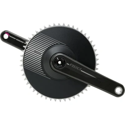 Afbeelding van SRAM Rood DUB 1x Aero E1 Crankstel, Snelheid: 12, Spindel: 28.99mm, BCD: Directe montage 8 bout, 50, DUB, 175mm, Zwart,
