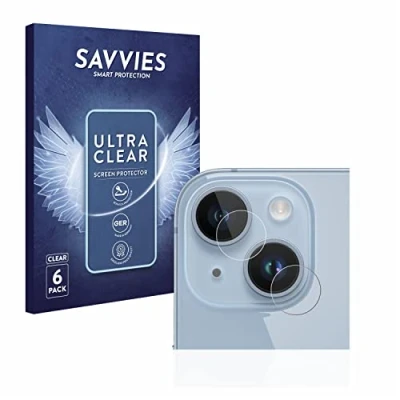 Afbeelding van Savvies Screenprotector voor Apple iPhone 14 (ALLEEN Camera Lens) Folie Beschermfolie transparant (6 Stuks)