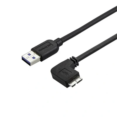 Afbeelding van StarTech.com USB3AU2MRS USB 3.0A (m) naar haakse Micro B 2m