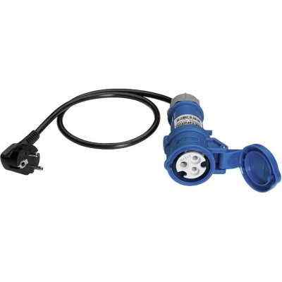 Afbeelding van Benning meetadapter randaarde stekker cee cara koppeling blauw 044144