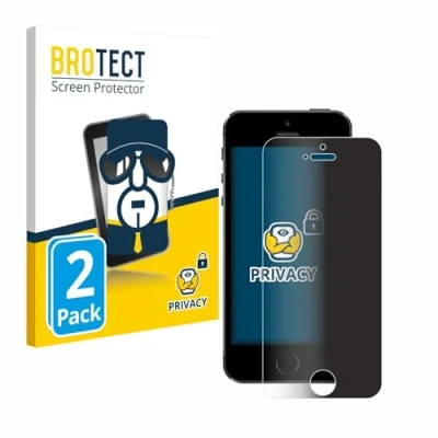 Afbeelding van BROTECT (2 Stuks) Privacy Schermbeschermer voor Apple iPhone 5 / 5S 5C SE 2016 [Anti Spy, Screen Protector, Blue Light Filter]