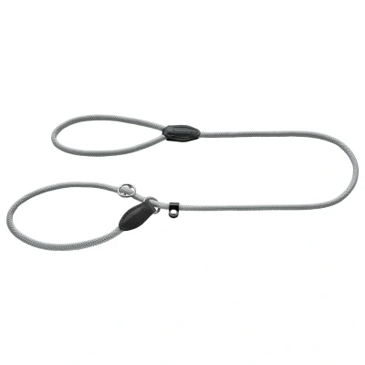 Afbeelding van Hunter Sliplijn Freestyle Nylon Rond Grijs Hondenriem 170x0.8 cm