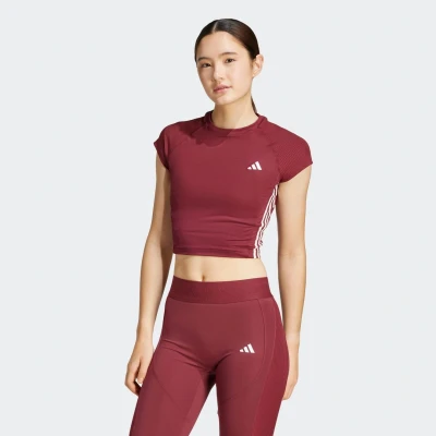 Afbeelding van adidas Performance Hyperglam Tshirt print, Dames, Maat: XS, Shadow red